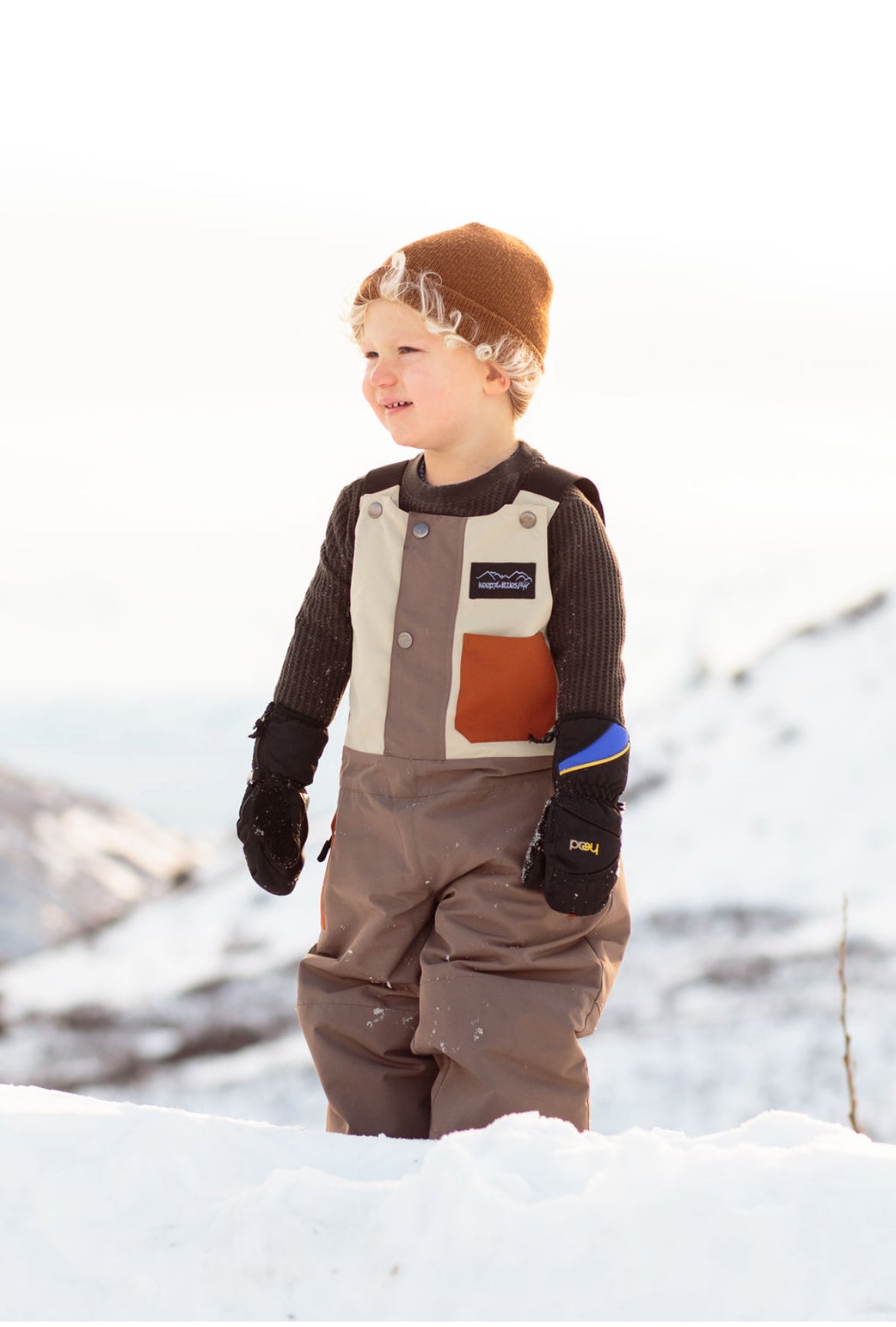 Waterproof Snow bib for youth and toddlers