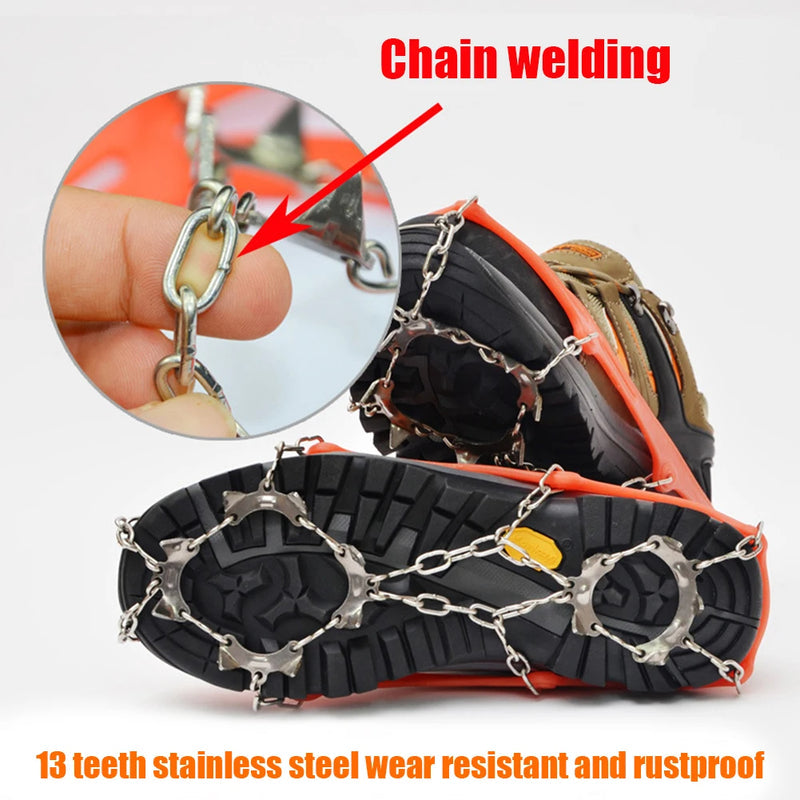 1 Pair Outdoor Climbing Non-Slip Ice Snow Grippers