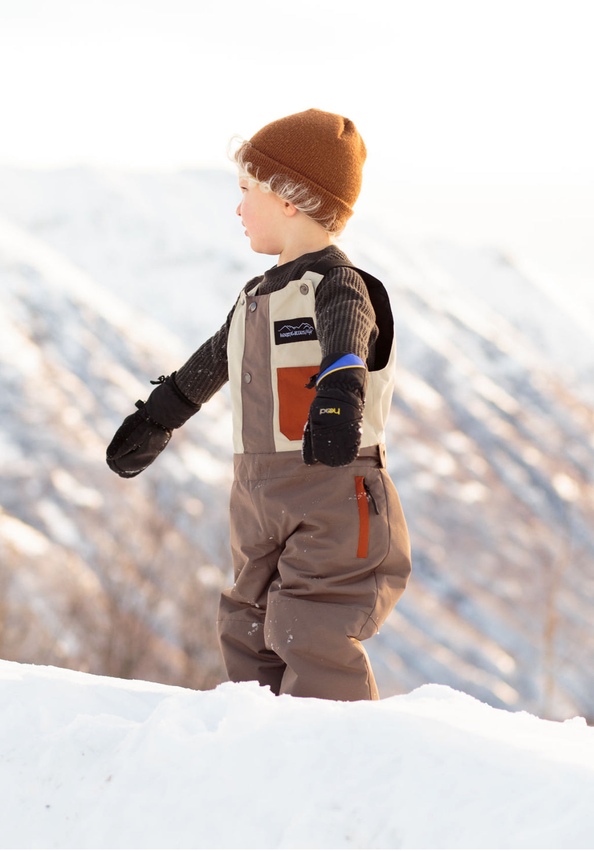 Waterproof Snow bib for youth and toddlers