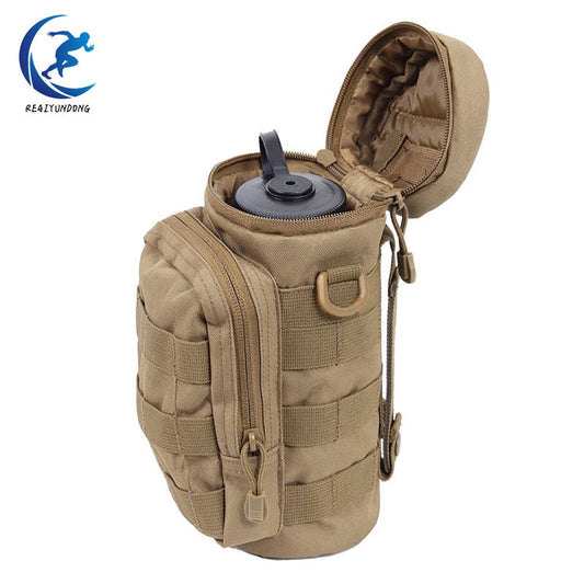 Outdoor Water Bottle Pouch Waist Bag Multifunction Pockets EDC Gear Camping Hiking Riding