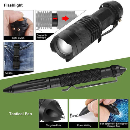Military-grade outdoor travel survival kit