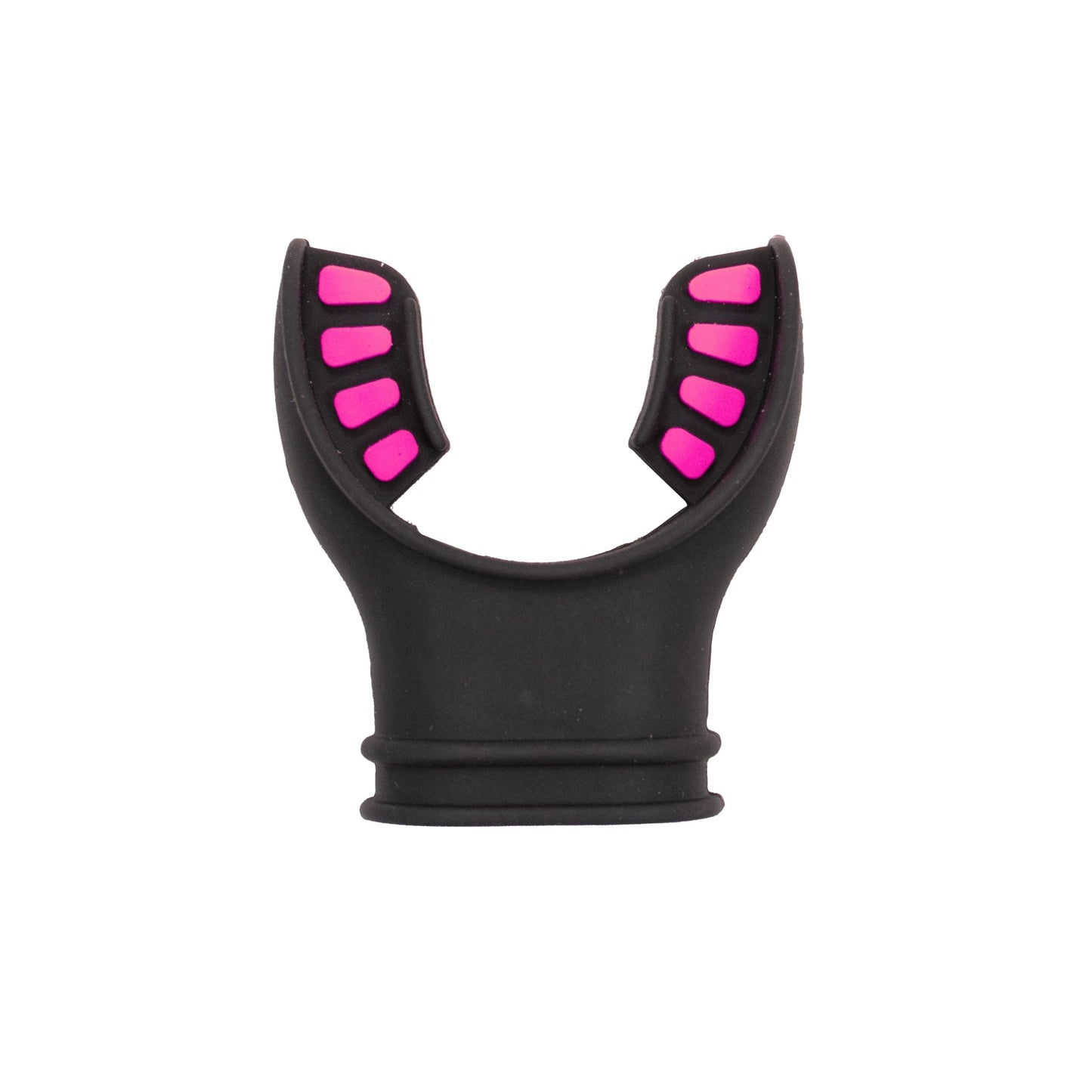 Black Silicone Octopus Snorkel Mouthpiece Color Tab & Regulator Tie