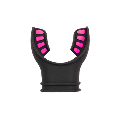 Black Silicone Octopus Snorkel Mouthpiece Color Tab & Regulator Tie