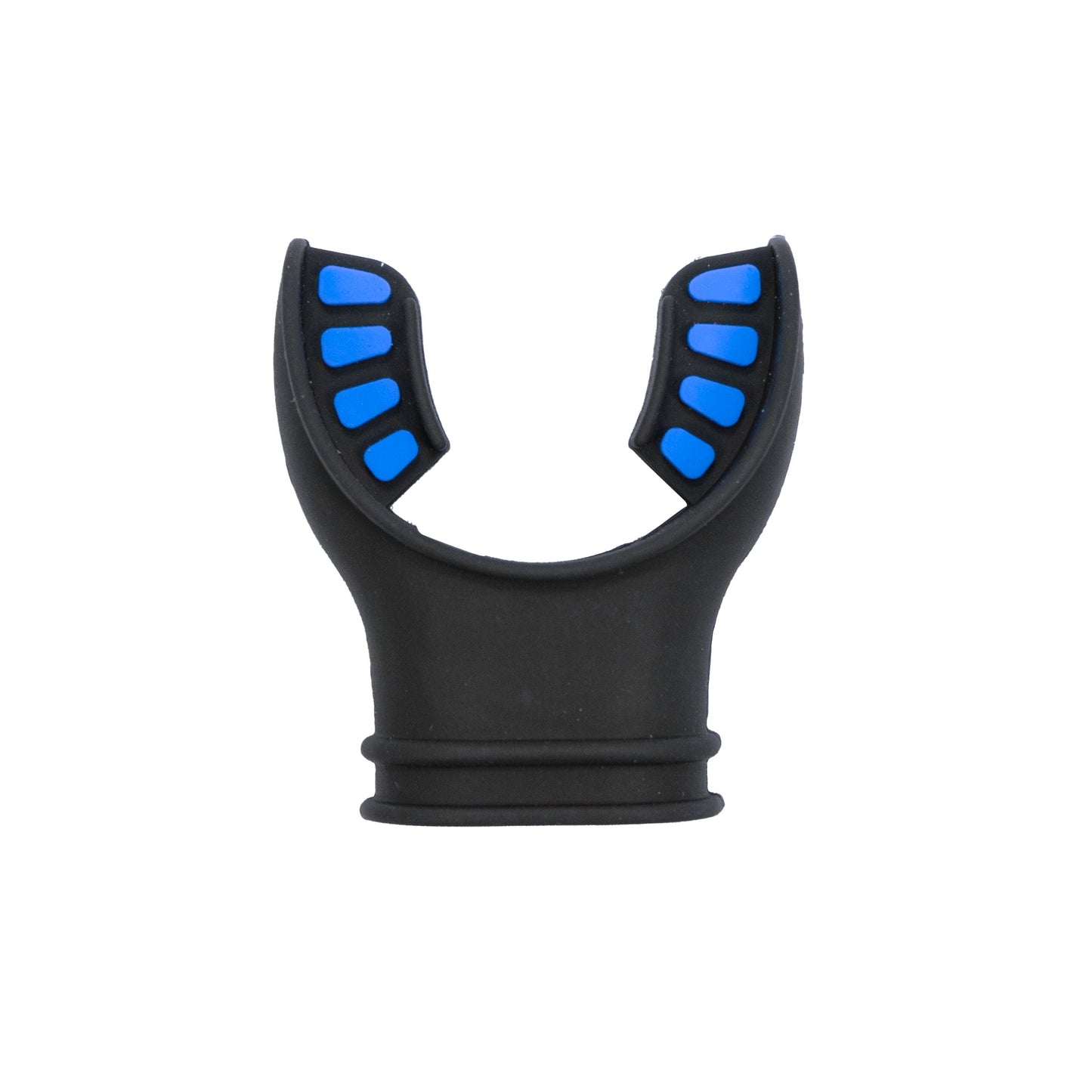 Black Silicone Octopus Snorkel Mouthpiece Color Tab & Regulator Tie