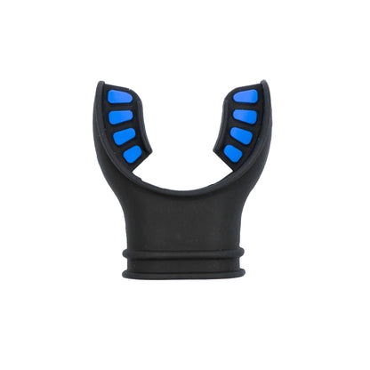 Black Silicone Octopus Snorkel Mouthpiece Color Tab & Regulator Tie