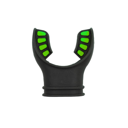 Black Silicone Octopus Snorkel Mouthpiece Color Tab & Regulator Tie