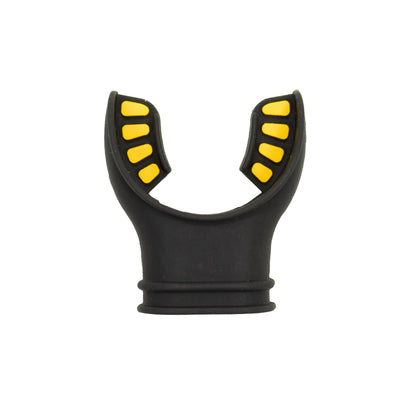 Black Silicone Octopus Snorkel Mouthpiece Color Tab & Regulator Tie