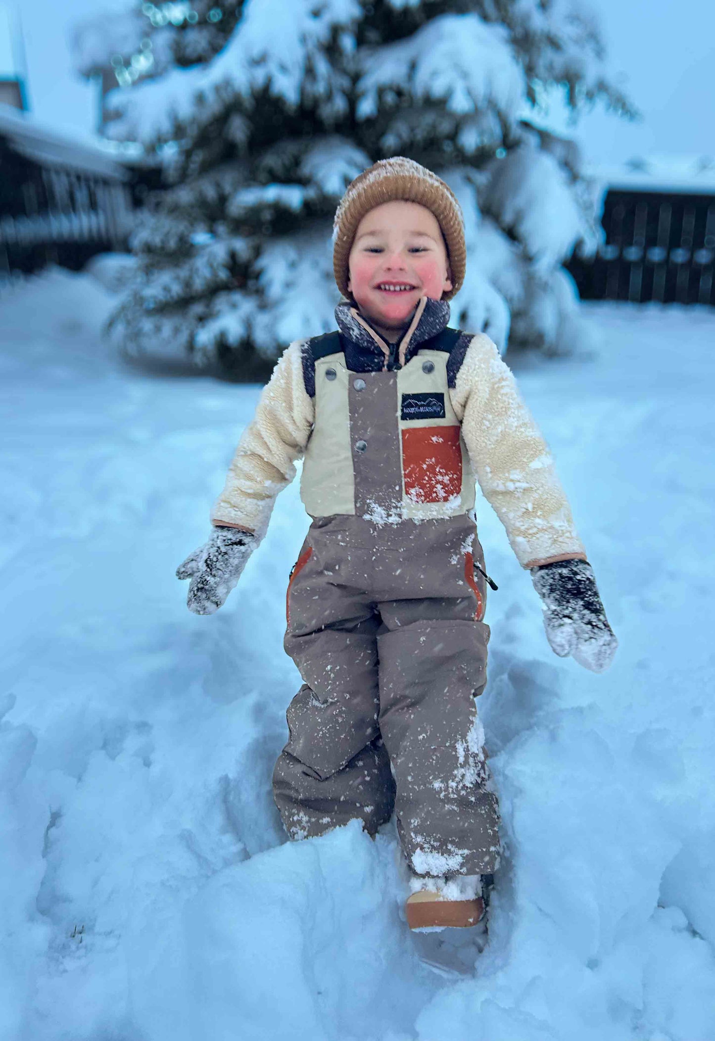 Waterproof Snow bib for youth and toddlers