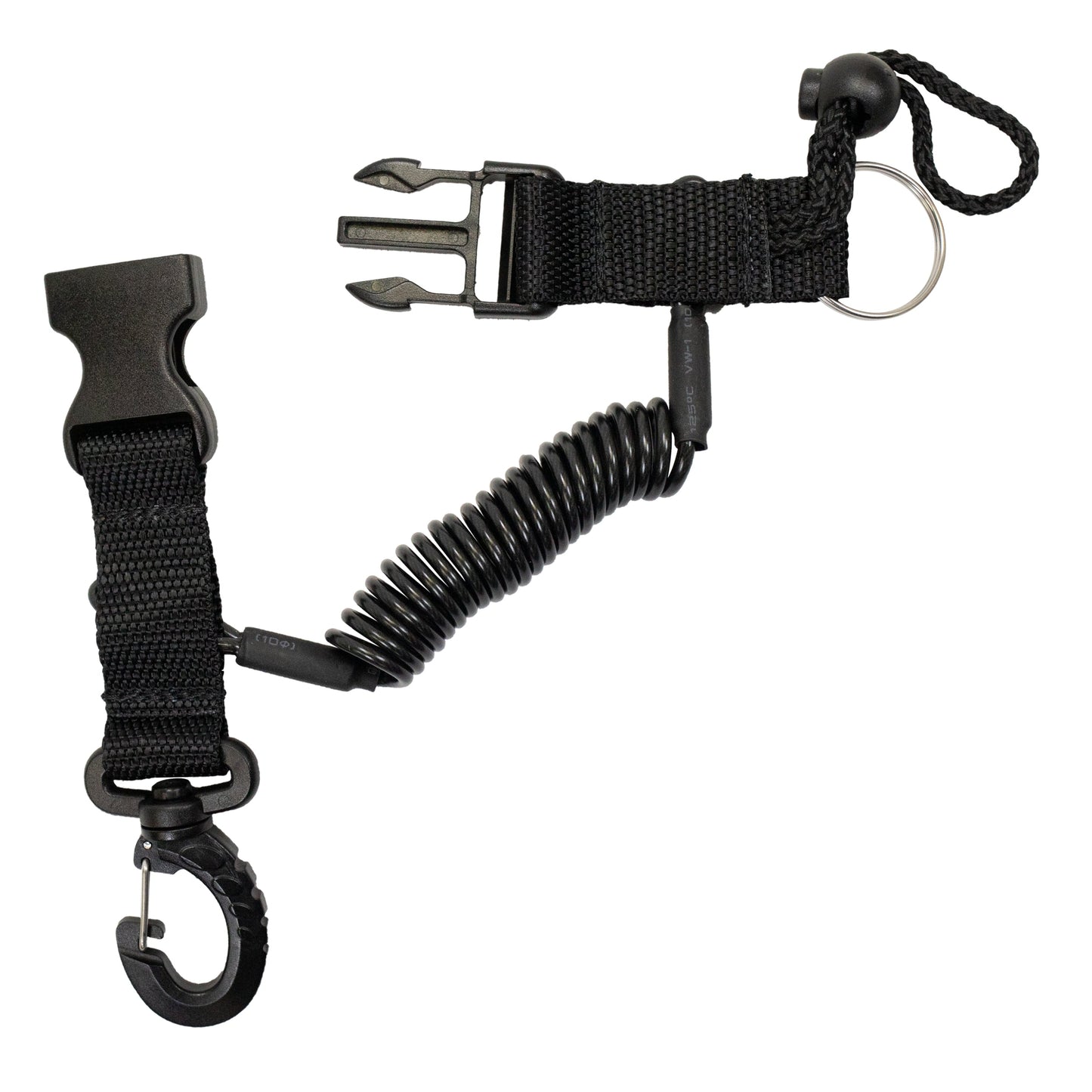 Scuba Diving Coil Camera Lanyard Clip & QB Buckles