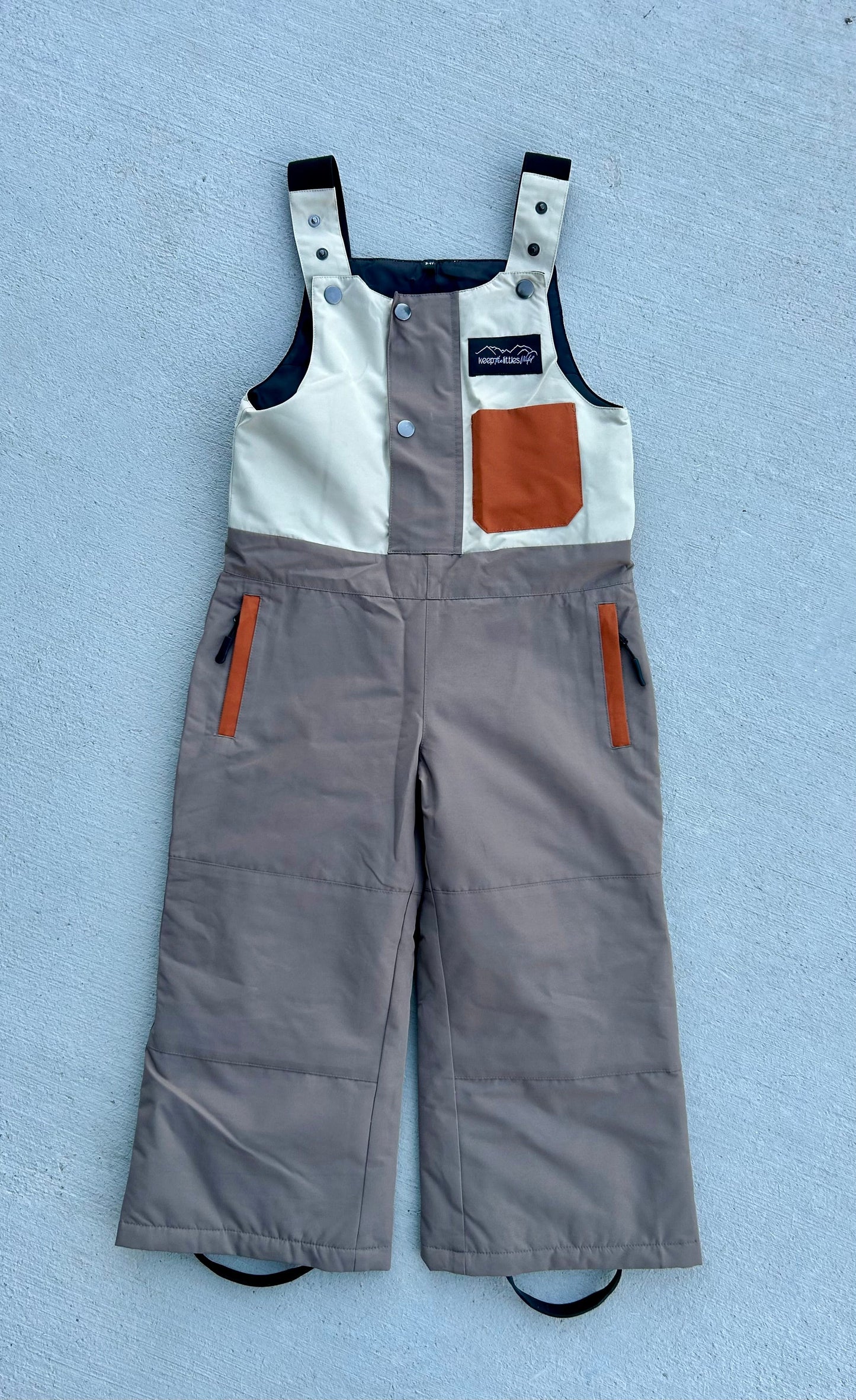 Waterproof Snow bib for youth and toddlers