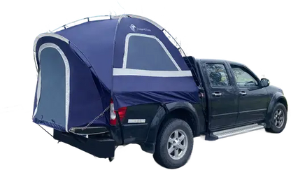 Lanceton Pickup Truck Tent for 5.5'-6.5' Beds, Color-Coded Easy Setup, Features Unique 8" Rear Window Access Pipe & Cross-Pole Windproof Structure (F150, Ram, Silverado, Tundra)
