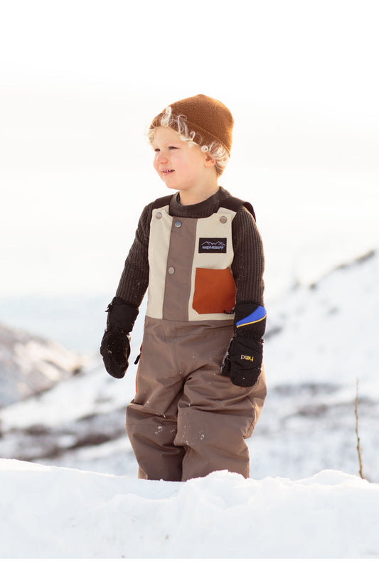 Waterproof Snow bib for youth and toddlers