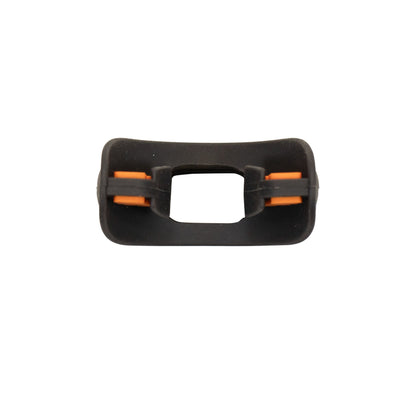 Black Silicone Octopus Snorkel Mouthpiece Color Tab & Regulator Tie