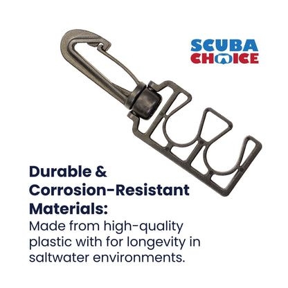 Scuba Hose Clip Holder for Snorkeling & Diving