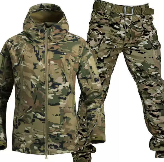 Shark Skin Soft Shell Jacket Suit Men's Mountaineering Clothing