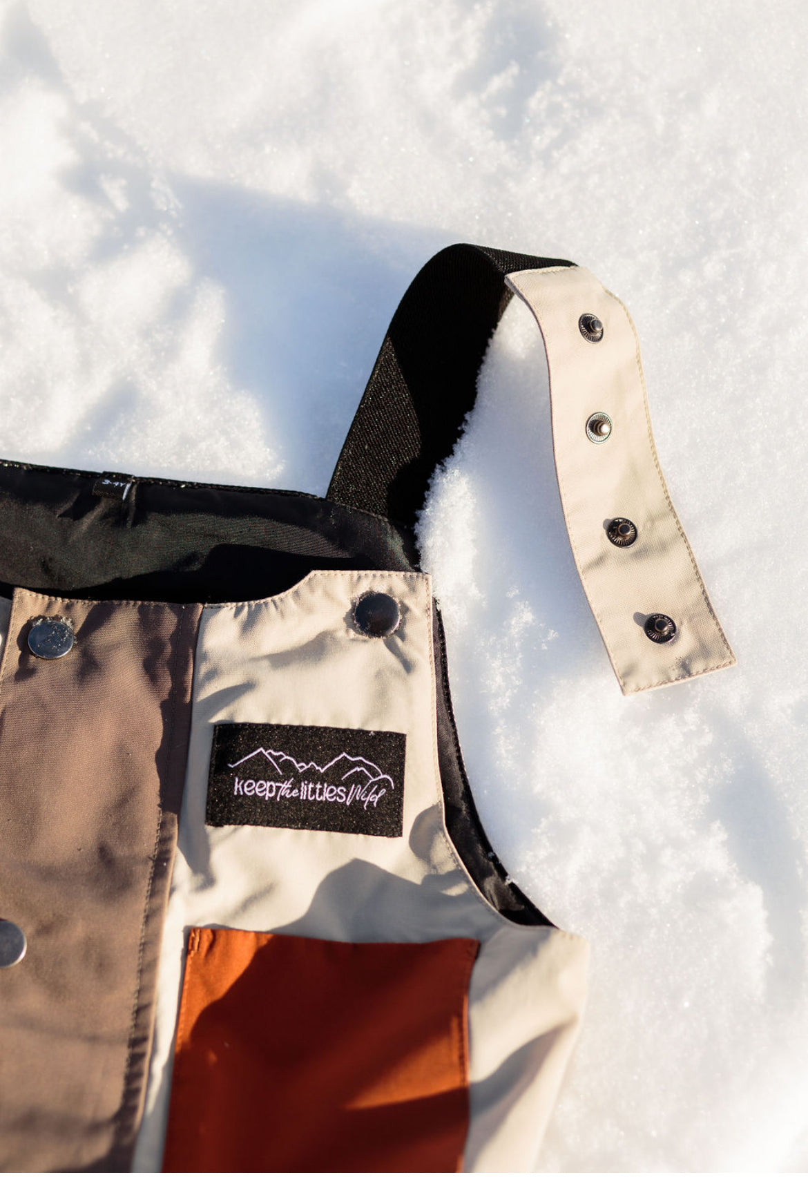 Waterproof Snow bib for youth and toddlers