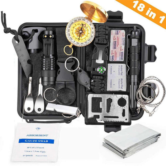 Military-grade outdoor travel survival kit