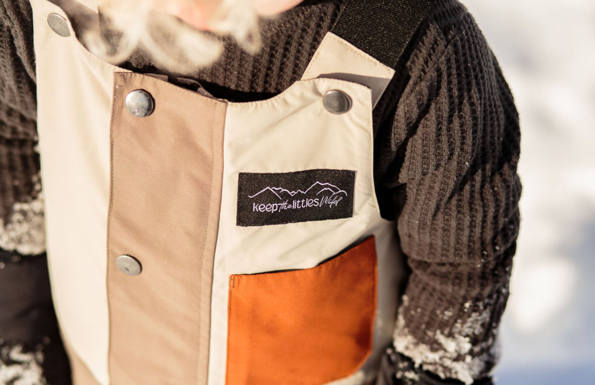 Waterproof Snow bib for youth and toddlers