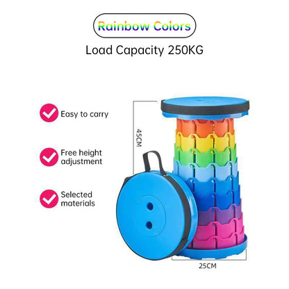 400lbs Capacity Heavy - Duty Folding Stool. Collapsible.