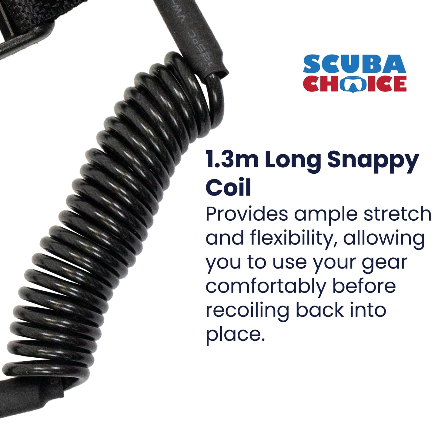 Scuba Diving Coil Camera Lanyard Clip & QB Buckles
