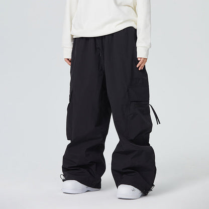 Waterproof Loose-fitting And Abrasion-resistant Mens Snow Pants For Alpine Skiing