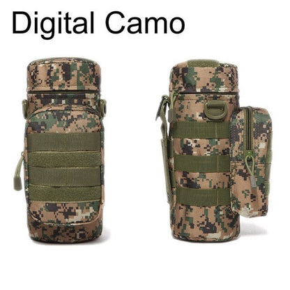 Outdoor Water Bottle Pouch Waist Bag Multifunction Pockets EDC Gear Camping Hiking Riding