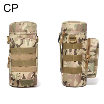 Outdoor Water Bottle Pouch Waist Bag Multifunction Pockets EDC Gear Camping Hiking Riding