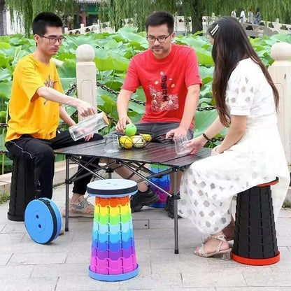 400lbs Capacity Heavy - Duty Folding Stool. Collapsible.