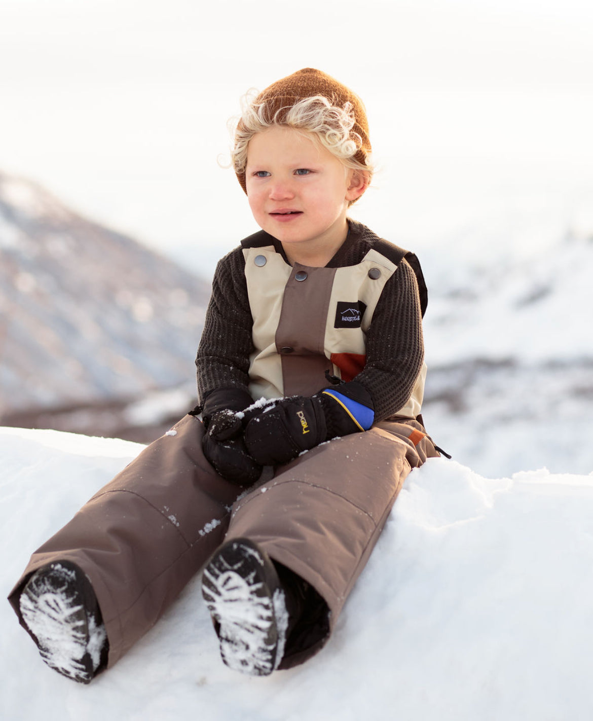 Waterproof Snow bib for youth and toddlers
