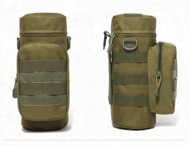 Outdoor Water Bottle Pouch Waist Bag Multifunction Pockets EDC Gear Camping Hiking Riding