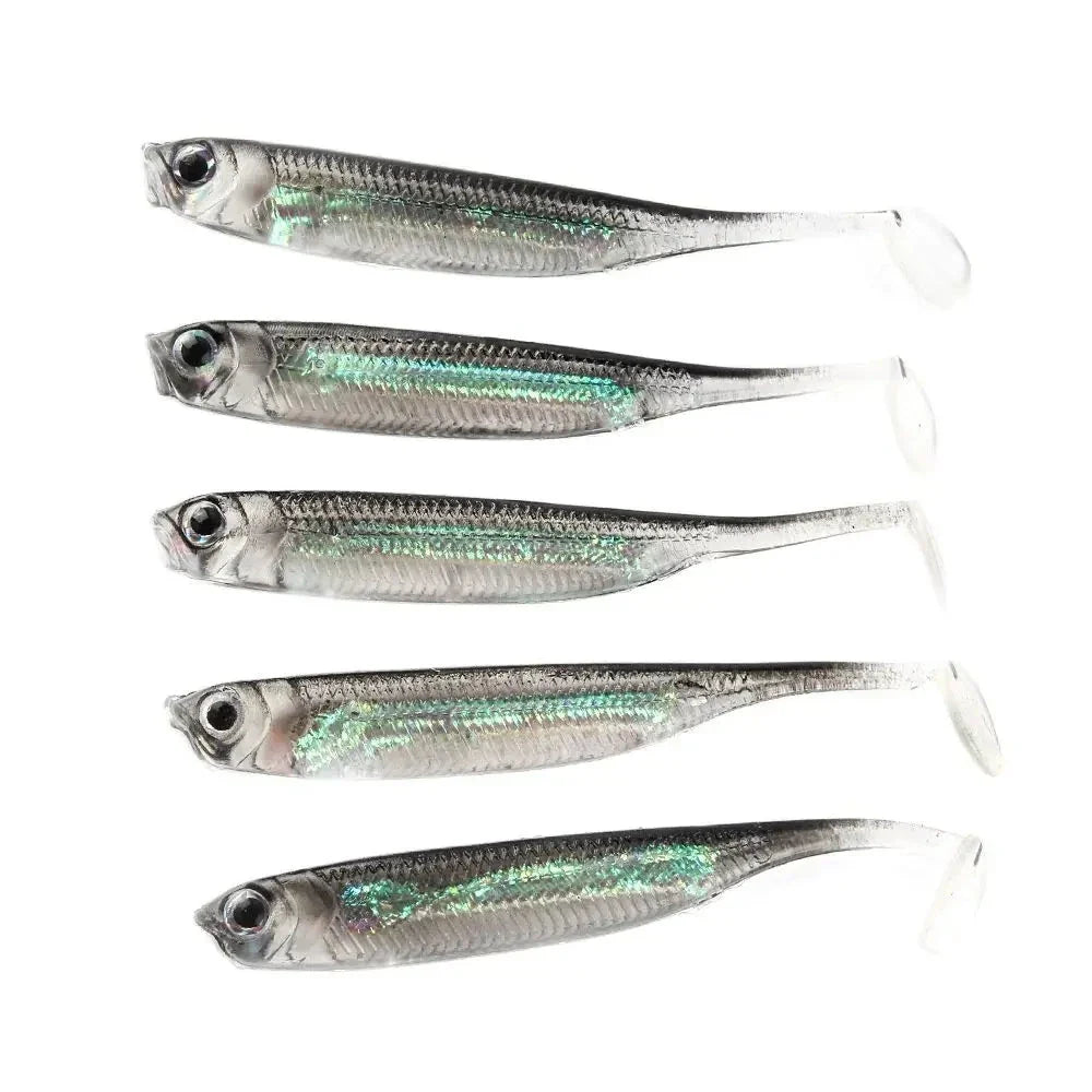 5Pcs/lot Fishing Soft Bait & Spinner Bait