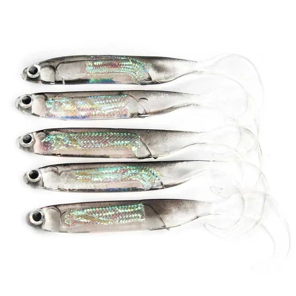 5Pcs/lot Fishing Soft Bait & Spinner Bait
