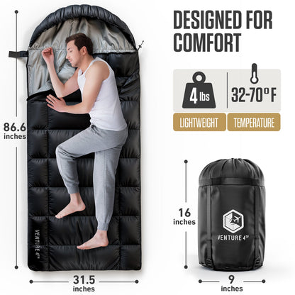 Sleeping Bag for Big and Tall Campers