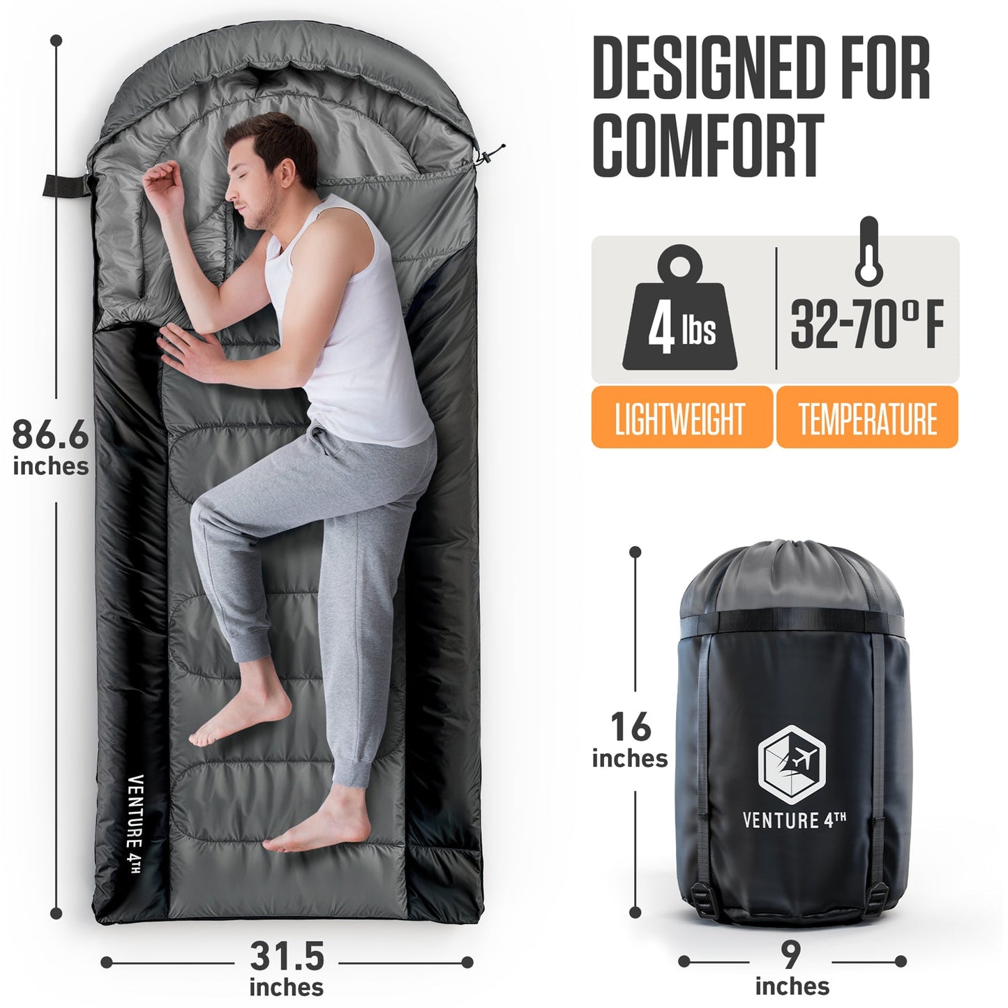 Sleeping Bag for Big and Tall Campers