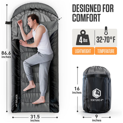 Sleeping Bag for Big and Tall Campers