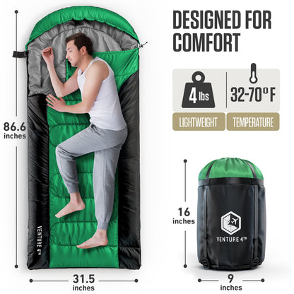 Sleeping Bag for Big and Tall Campers