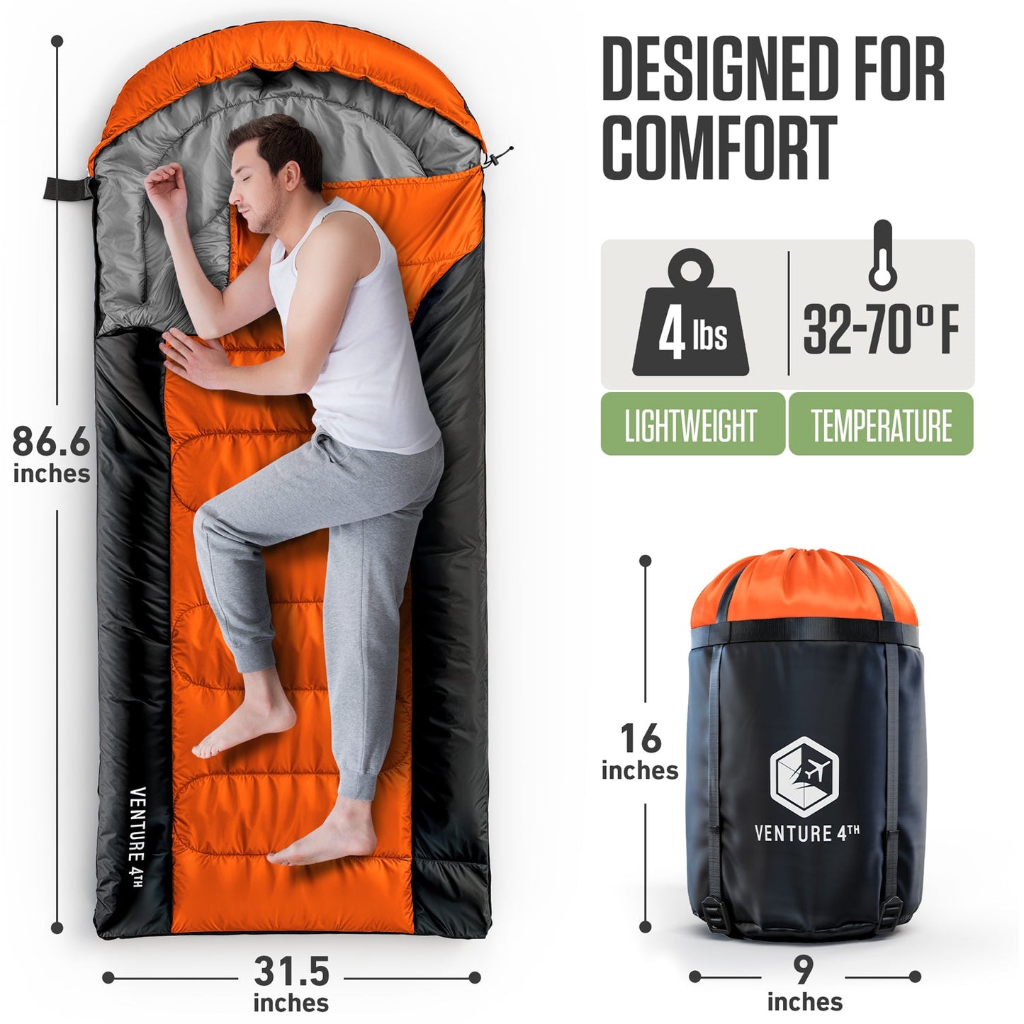 Sleeping Bag for Big and Tall Campers