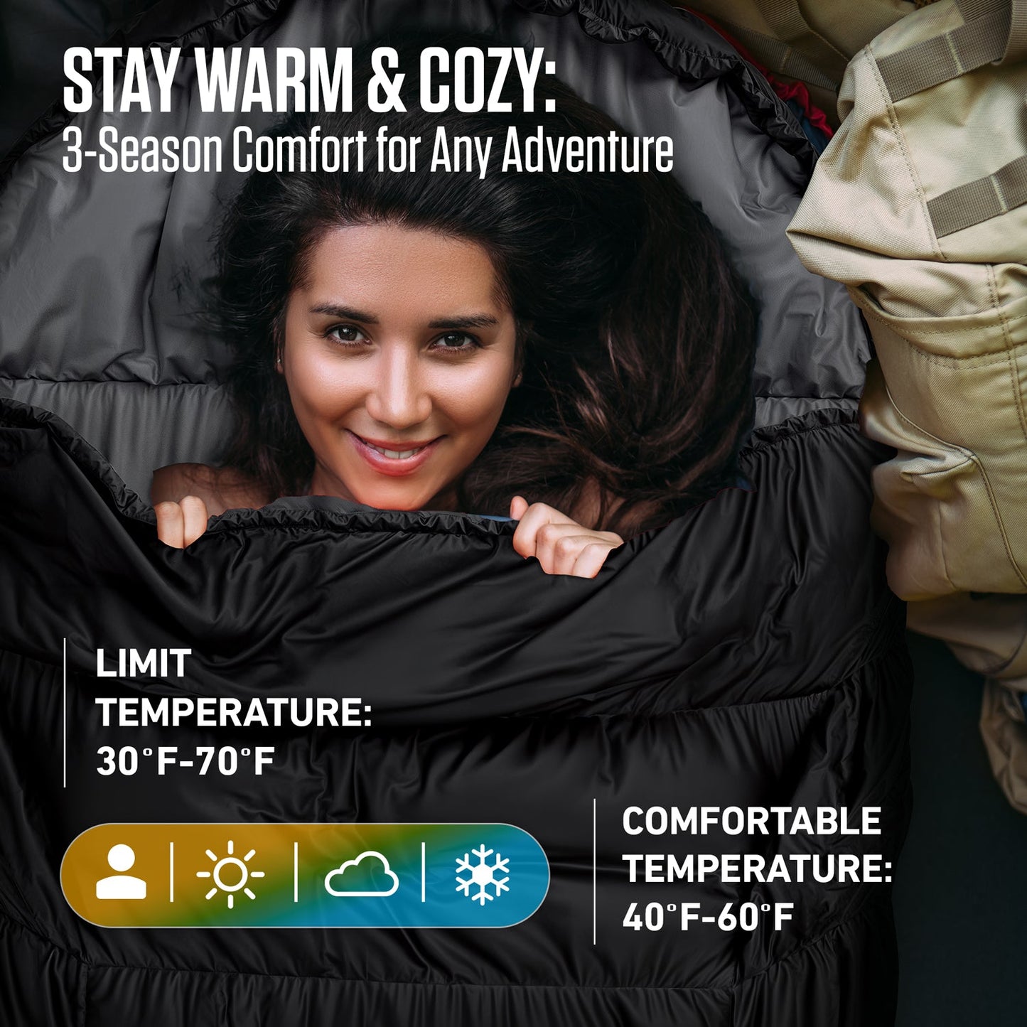 Sleeping Bag for Big and Tall Campers