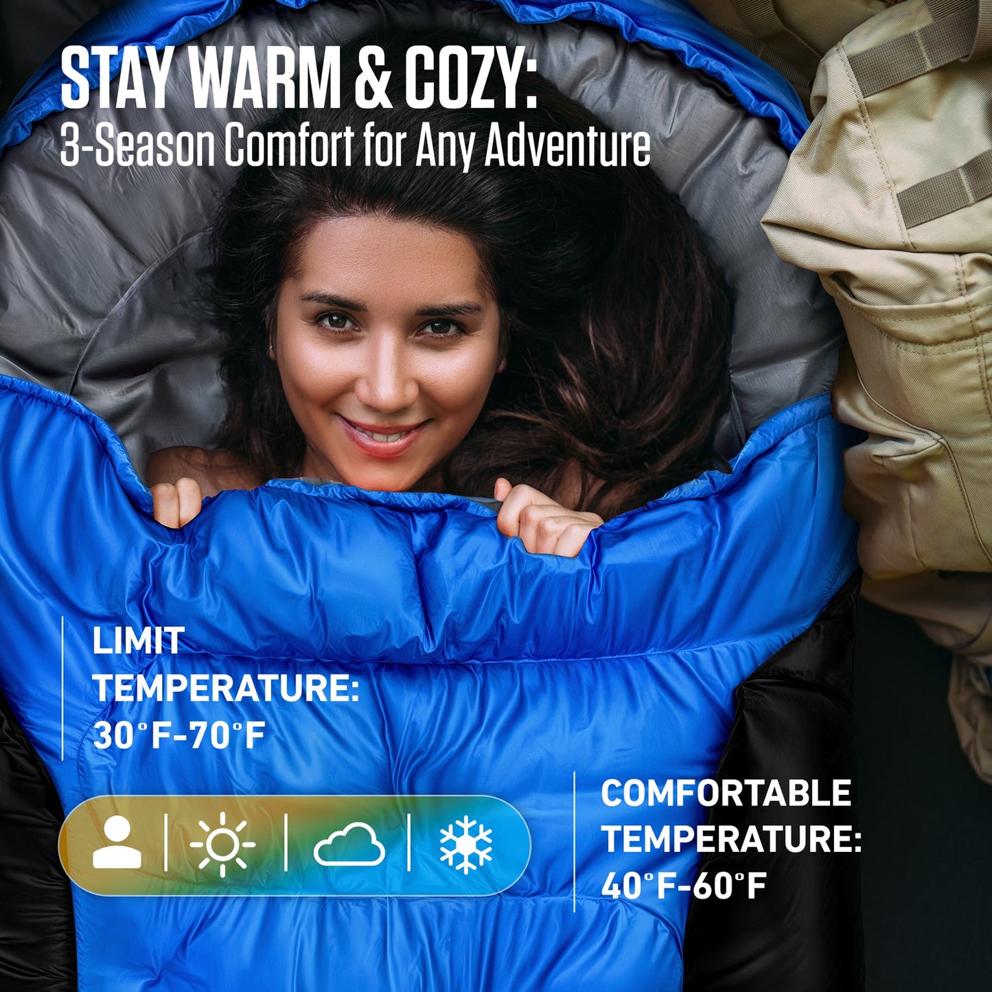 Sleeping Bag for Big and Tall Campers