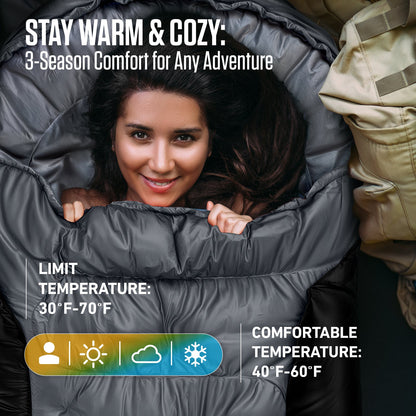 Sleeping Bag for Big and Tall Campers