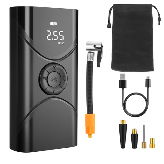 Portable Car Tire Inflator Pump with LED Light