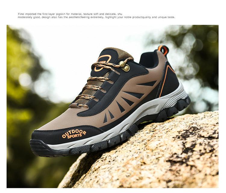 Men's Climbing Hiking Mountain Ankle High Waterproof and Lightweight