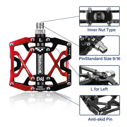 Mountain Bike 1 Pair Pedals Anti-Slip Pedal