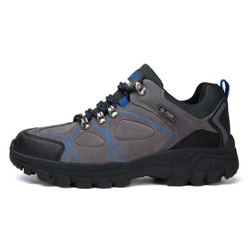 Mountain Hiking Climbing Shoes Leather Waterproof Lightweight Outdoor