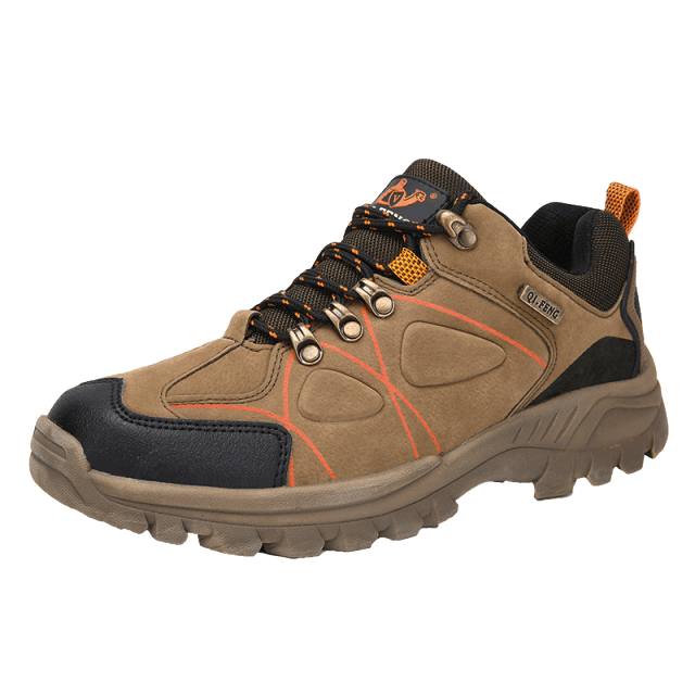Mountain Hiking Climbing Shoes Leather Waterproof Lightweight Outdoor