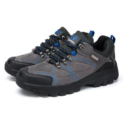 Mountain Hiking Climbing Shoes Leather Waterproof Lightweight Outdoor