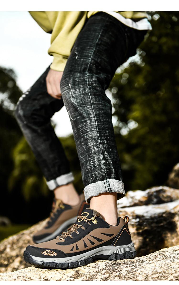 Men's Climbing Hiking Mountain Ankle High Waterproof and Lightweight