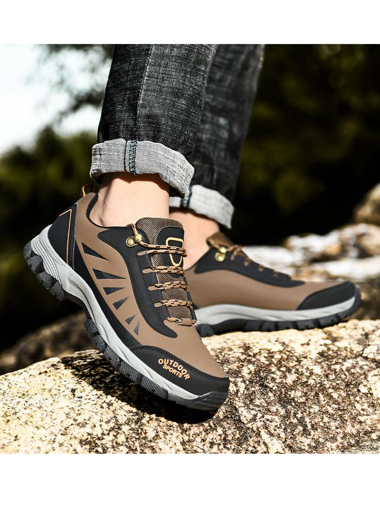 Men's Climbing Hiking Mountain Ankle High Waterproof and Lightweight