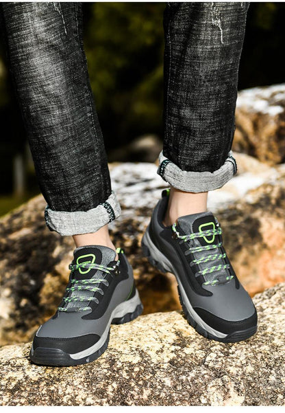 Men's Climbing Hiking Mountain Ankle High Waterproof and Lightweight