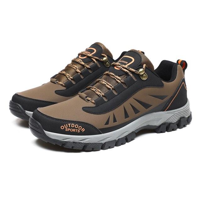 Men's Climbing Hiking Mountain Ankle High Waterproof and Lightweight